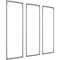 Ekena Millwork 28-in. W x 72-in. H Ashford Panel Moulding Kit Triple Panel PMLKAS28X72C - alternate 3
